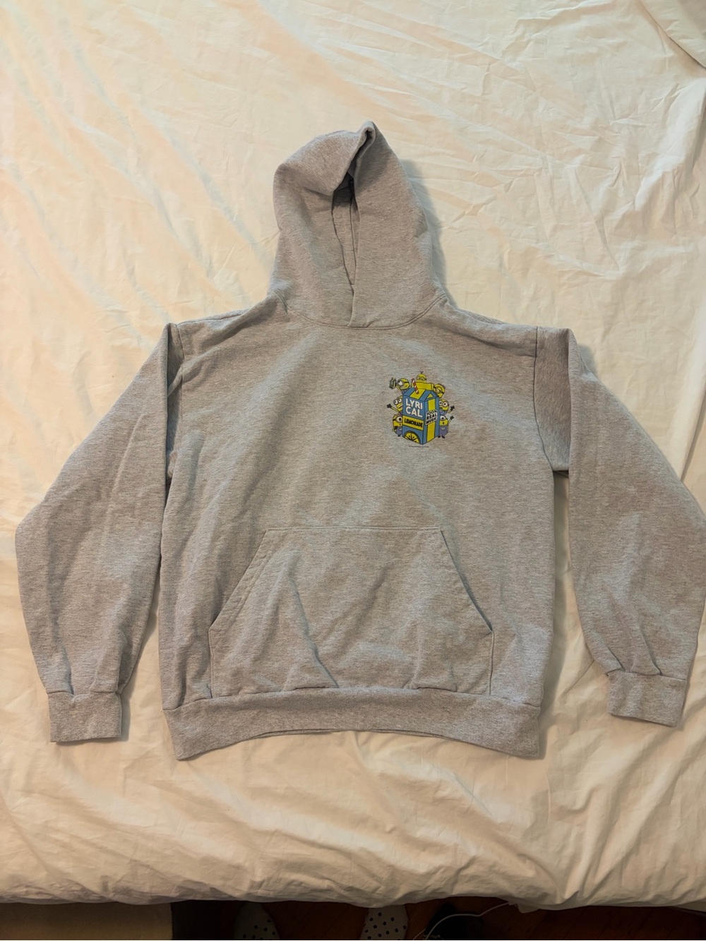 Lyrical Lemonade x minions Gray Pullover Hoodie